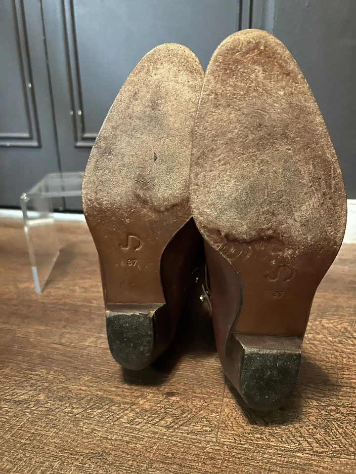 Bota de montar Joan And David marrón con agitación dorada Foto 4 de 4