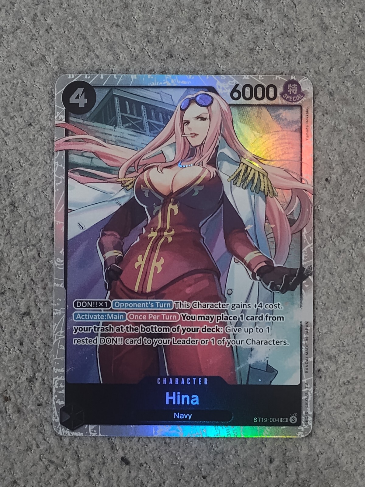 Hina ST19-004 Black Smoker Deck One Piece TCG ENG Foil