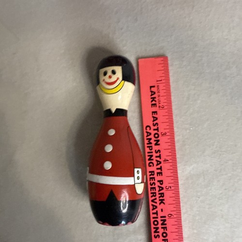 Vintage Wooden Bowling Pin Soldiers Set Of 4 6” - Picture 11 of 11