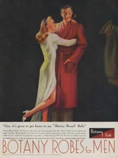 Botany Robes for Men ad 1946 Billy DeVorss pin-up art ESQ
