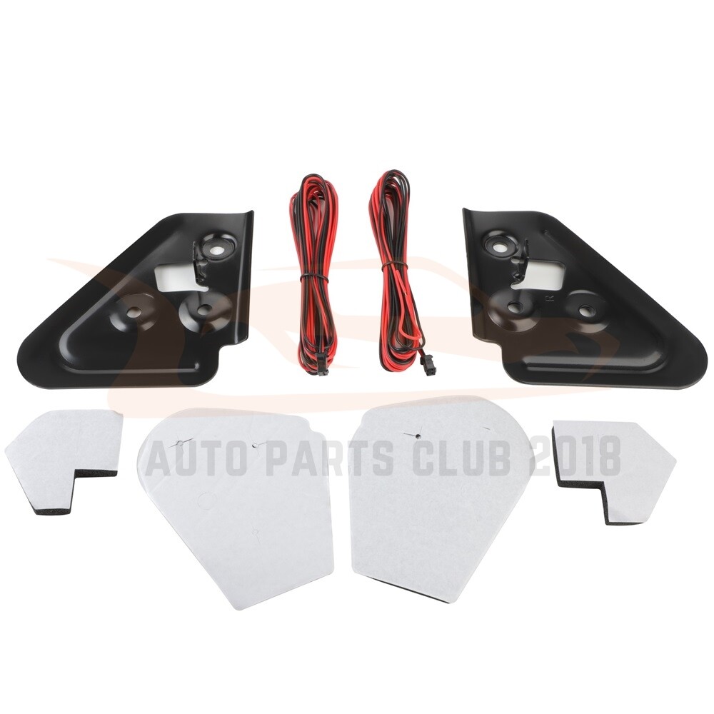 For 94-01 Ram 1500 1994-02 2500 3500 Pair Power Heated Black