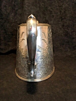 【Sheffield Silver Co.】 ワイントレー 35cm Antique Victorian Walker & Hall Silverplate Sheffield Teapot 3282