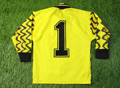 Maillot Gardien Umbro Vintage – Vert, Manches Longues, Taille L, Années 1980-90