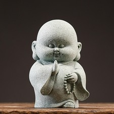 Little Monk Decoration Stone Home Bonsai Antique Shelf Gift Chinese Style