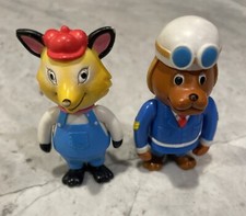 Richard Scarry Busytown Toy Figures Sergeant Murphy Mr Fix It Fox
