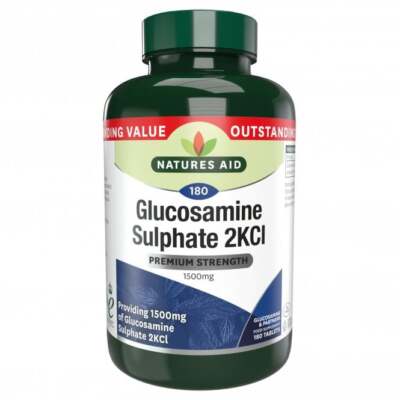 Natures Aid Glucosamin 2KCI 1500mg 180 Tabletten