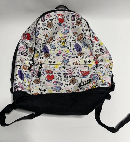 Mochila BT21 Line Friends Personajes BTS Estampada por Todas Partes Bolso para Libros Escuela