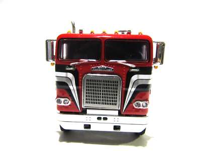 DCP FIRST GEAR 1/64 SCALE FREIGHTLINER CABOVER, RED, BLACK