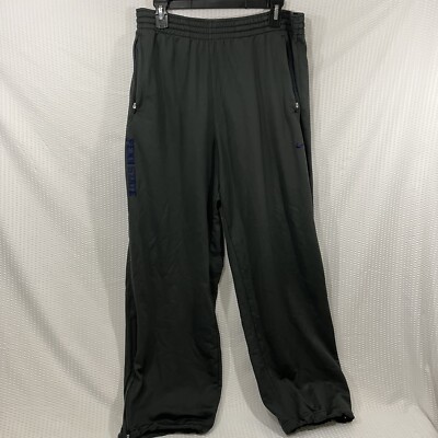 Nike Penn State Pants Mens Large Gray Jogger Zip Pockets Zip Leg Pull On
