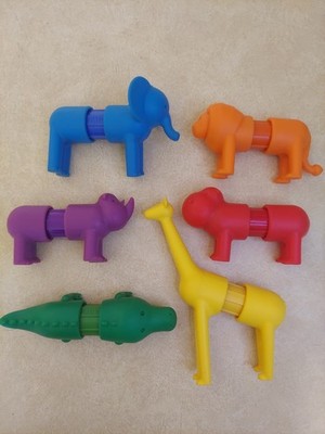 SMARTMAX My First Safari Animal Toys Set of 6 Animals Magnetic