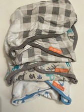 SwaddleMe Original Swaddle Size Small/Medium 0-3 Months, 3-Pack Gray and Blue