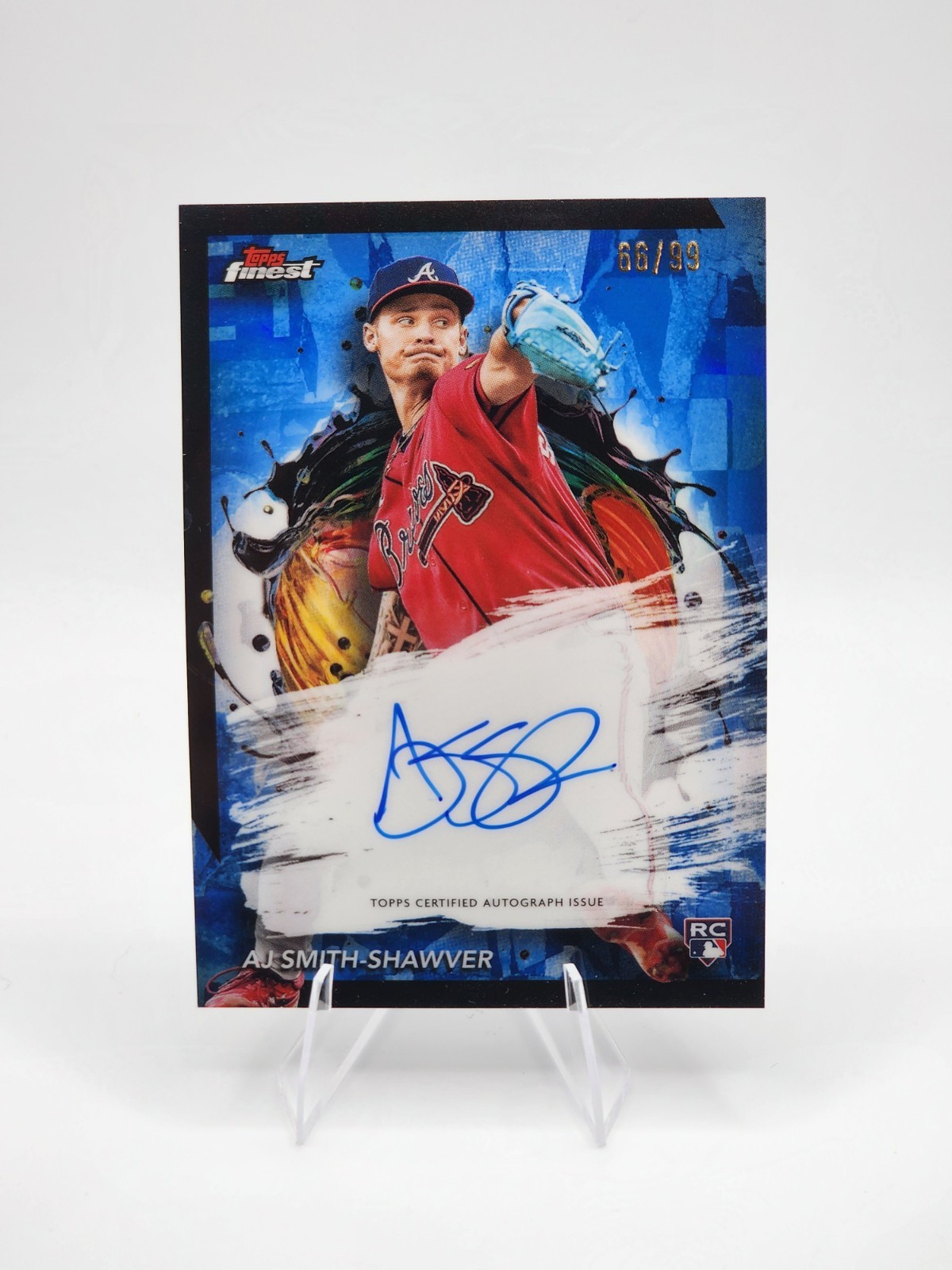 2024 Topps Finest - Finest Autographs AJ Smith-Shawver #FA-AS Refractor (AU, RC)