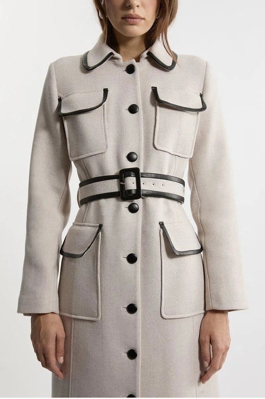 Karen Millen BKK2181615020 Coat, smoke/platinum image 2