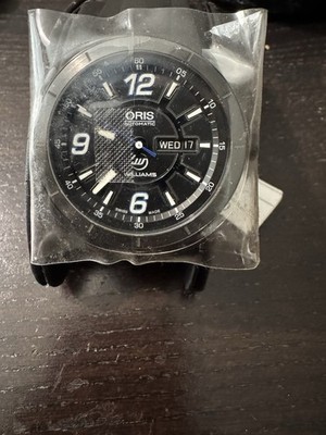 Oris Williams Automatic Day/Date 44mm 100m Black Dial Rubber Strap w/ Box