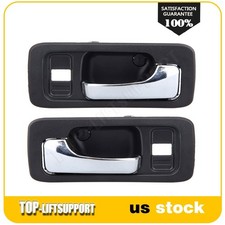 2pcs Black Inner Inside Front Left & Right Door Handles Fits 90-93 Honda Accord