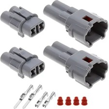 2 Sets 2Pin Motorcycle Connector Kit Waterproof Automotic-Connector Plug