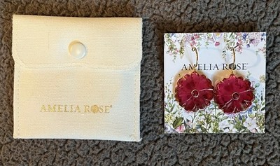 Amelia Rose Magnolia Earrings
