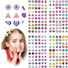 240 Piece Sticker Earrings 3D Gems Sticker Girls Sticker Earrings Self