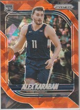 Alex Karaban 2025-26 Panini Orange Cracked Ice Prizm NIL #77 - Ships Free