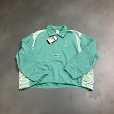 Nike WNBA New York Liberty 1/4 Zip Pullover Jacket Mint Green Women's XL HF6447