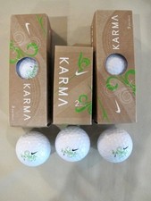 NIKE "KARMA" LOT 8 NEW WHITE GOLF BALLS IN BOXES