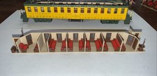 HO Scale Interior fits 50' Overland Sleeper Coaches Fits Roundhouse Red Seating