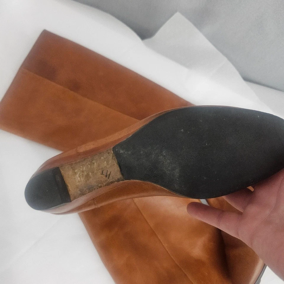 Botas de montar altas Loeffler Randall Matilde hechas en Italia cuña baja 5,5 Foto 2 de 4