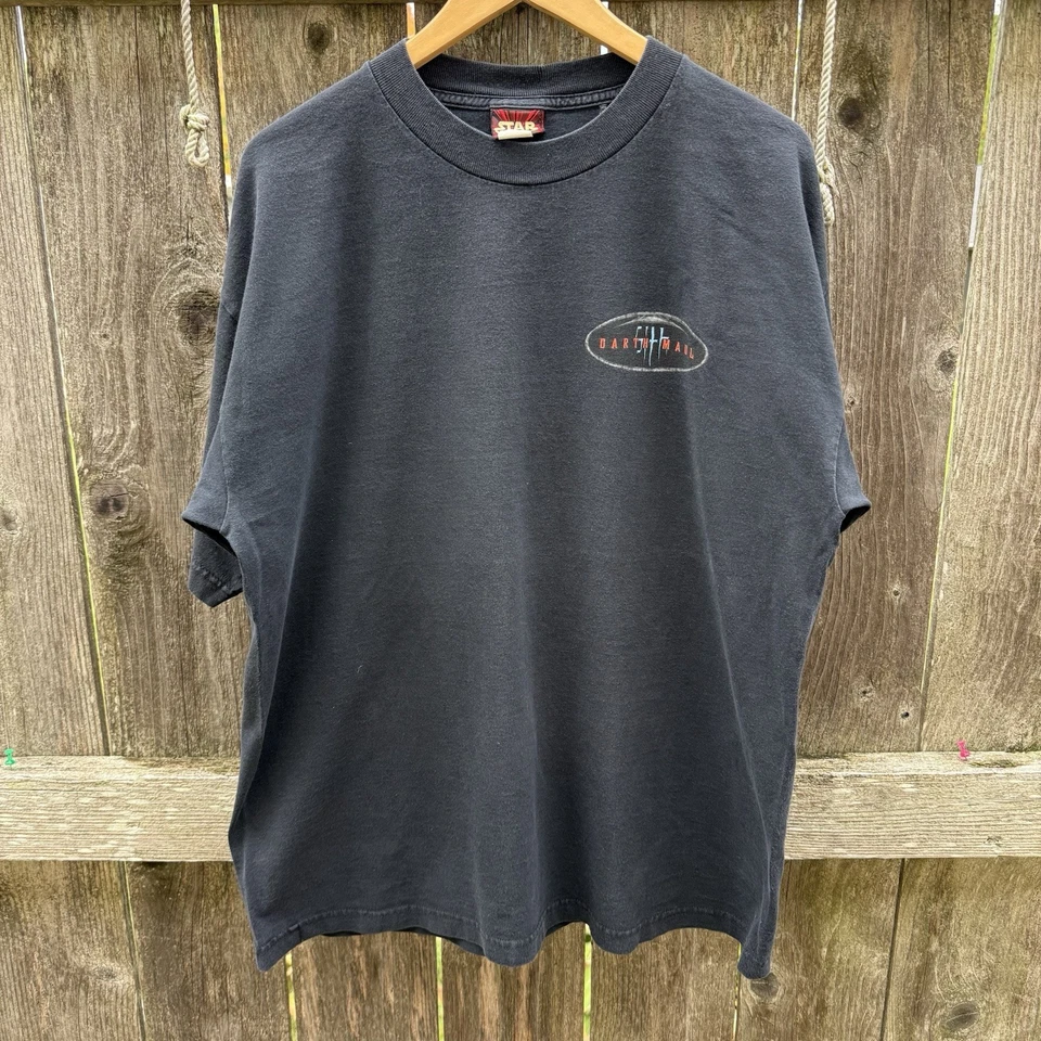 Camiseta De Colección Star Wars Darth Maul Estampado Gráfico Cuello Redondo Para Hombre Talla XL Desteñida Foto 3 de 4