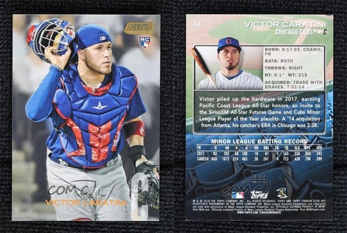 2018 Topps Stadium Club Gold Rainbow Foilboard 1/1 Victor Caratini Rookie RC
