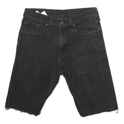 Shorts En Jean Noir LEVI'S Pour Femmes M W30 Style D'Été Décontracté - Photo 1/4