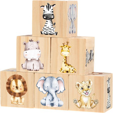 6 Pcs Nursery Decor for Girls and Boys Nursery Decor Watercolor Shelf Decoration