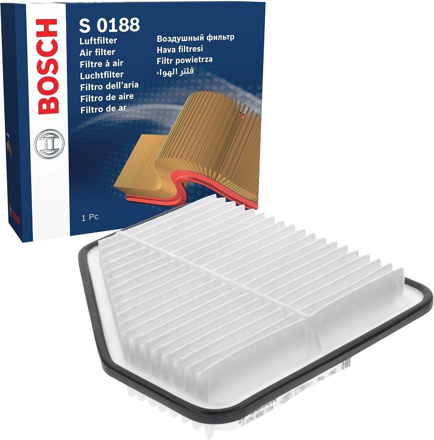 Air Filter F026400188 Bosch 1780131120 17801AD010 A132E6324S S0188 Quality New - Image 11