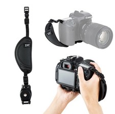 JJC Microfiber Leather Hand Strap Grip for Canon Nikon Sony Fuji DSLR Cameras