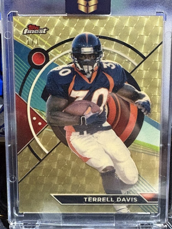 2023 Topps Composite Finest Terrell Davis Superfractor /1 #180