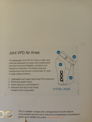 BNIB POC Joint VPD 2.0 MTB Knee Protectors - Uranium Black - Size: XS NEW - Picture 3 of 4