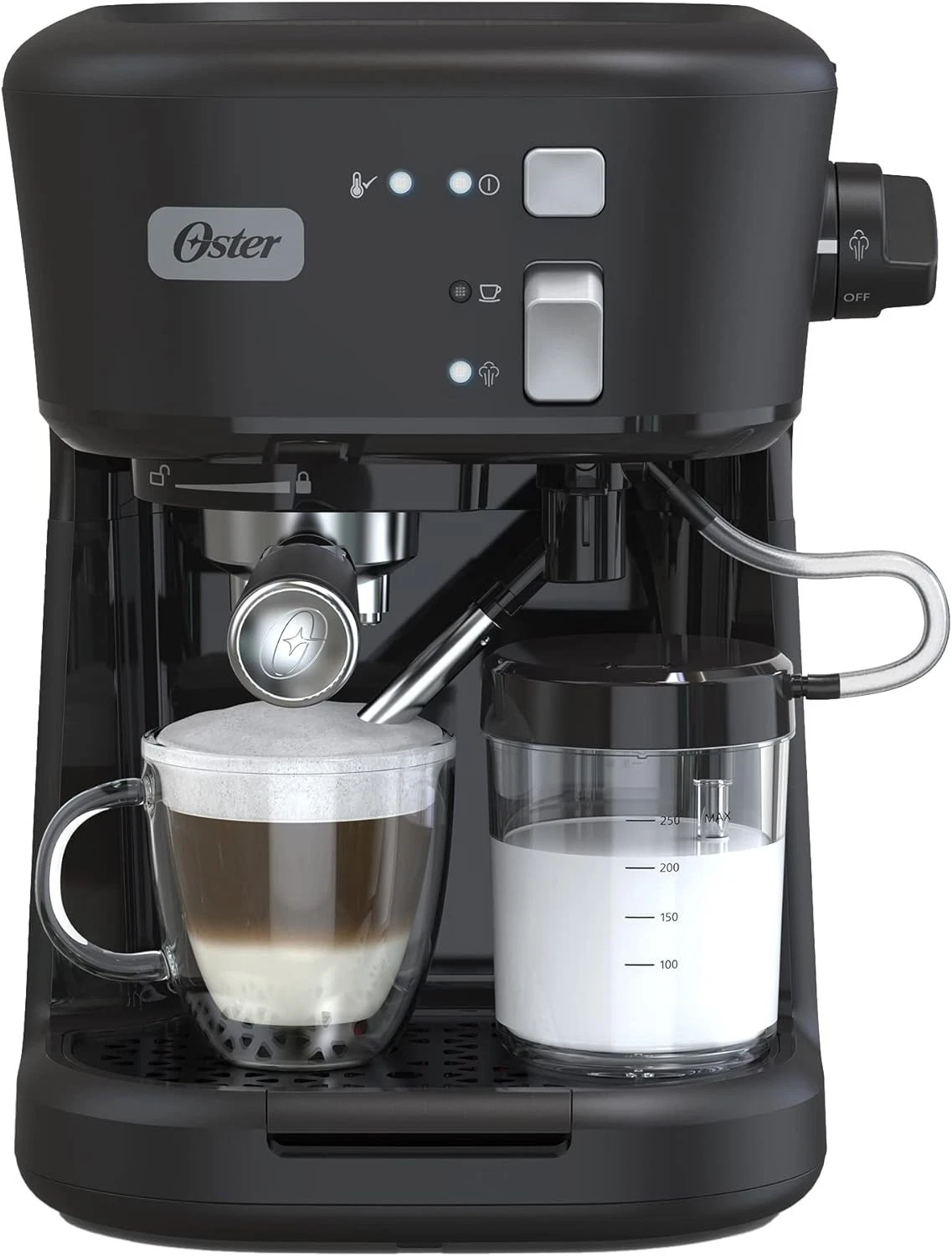 Oster black semi-automatic espresso maker BVSTEM5501B
Opens in a new window or tab