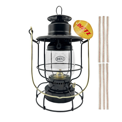 LOM - Dietz #41 Watchman Oil Lantern Including 6 Pack of 100% Cotton 3/8'' Wick