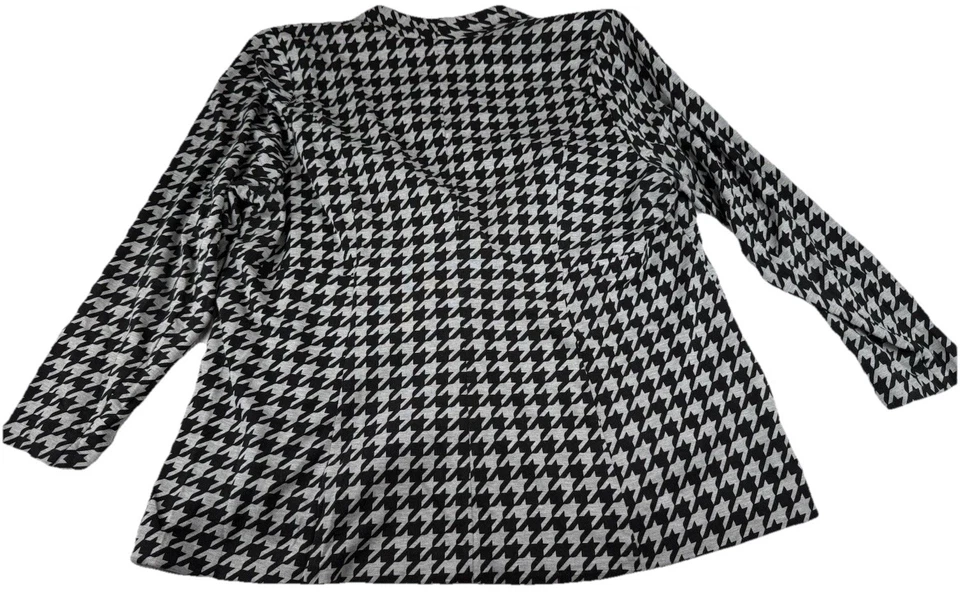 Chaqueta Torrid Mujer 3 Negro Blanco Pata de Gallo Ponte Longline Blazer Trabajo Carrera Foto 2 de 4