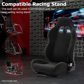 Zootopo Racing Seat With Adjustable Double Slide For Racing Simulator Cockpit