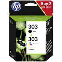 Hp Druckerpatrone 303 Original Kombi-Pack Schwarz, Cyan, Magenta, Gelb 3YM92AE