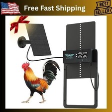 Solar Automatic Chicken Coop Door Opener with Timer Light Sensor Remote Control