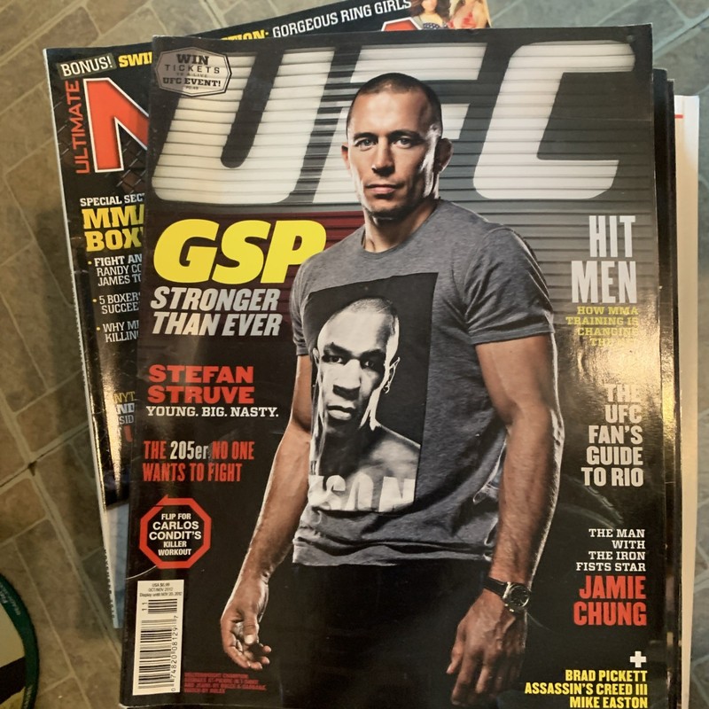 UFC magazine Oct 2012 issue GSP cover  