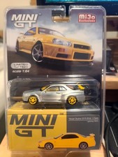 1/64 Mini GT Nissan Skyline GT-R (R34) V-Spec Chrome Diecast MGT00762 CHASE CAR