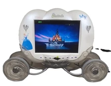 Rare Disney TV Princess Cinderella Carriage Vtg Gaming Rca Lcd Hannspree 9.6 Y2k