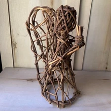 13" Rustic Primitive Grapevine Angel Country Sculpture Christmas Decor farmhouse