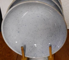 2 Barcela Portugal Speckle Blue Pasta Bowls 8 3/4" NEW