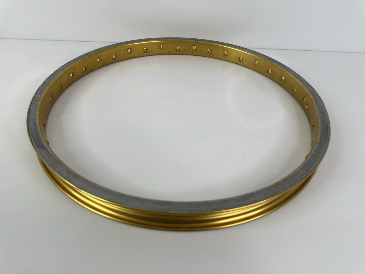 Vintage Araya 7C BMX Racing 20x1.75 Rim Set Silver Gold Japan HTF