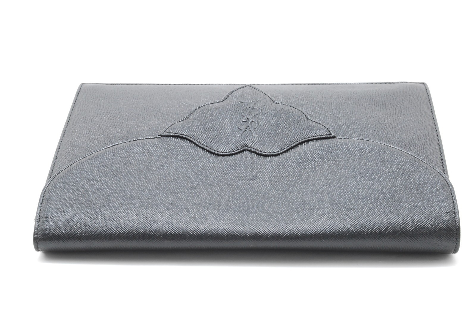 Borsa s pochette Yves Saint Laurent piccola pelle nera pelle di vitello YSL Aut