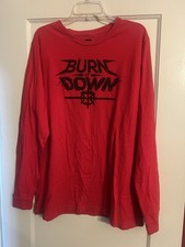 WWE Authentic Seth Rollins Burn It Down Long-Sleeve Shirt • 2018 • Adult XL