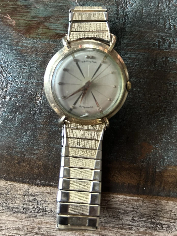 Reloj Automático Hombre Hamilton K-454 Sputnik De Colección 10KGF SS Trasero Foto 3 de 4